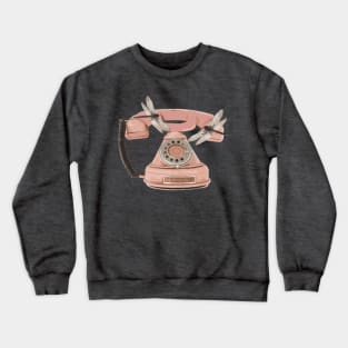 Dragonflies Vintage Telephone Crewneck Sweatshirt